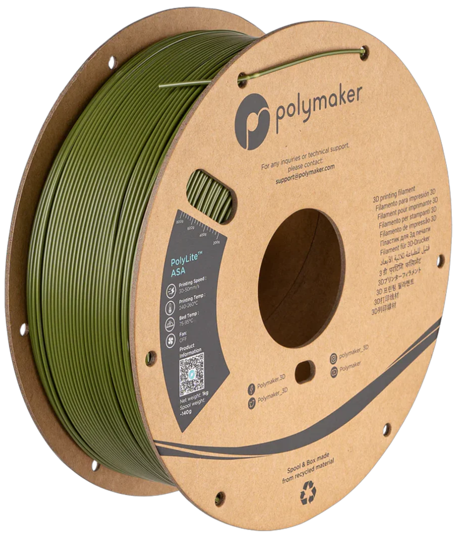 Polymaker ASA Army Green 1kg 1.75mm Spool
