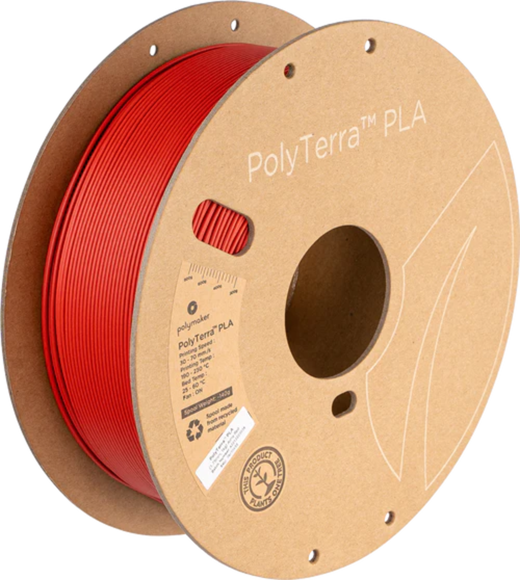 PolyTerra™ PLA Matte Army Red 1kg 1.75mm Spool