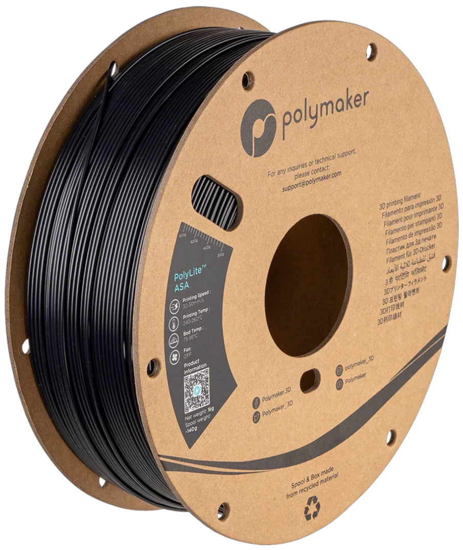 Polymaker ASA Black 1kg 1.75mm Spool