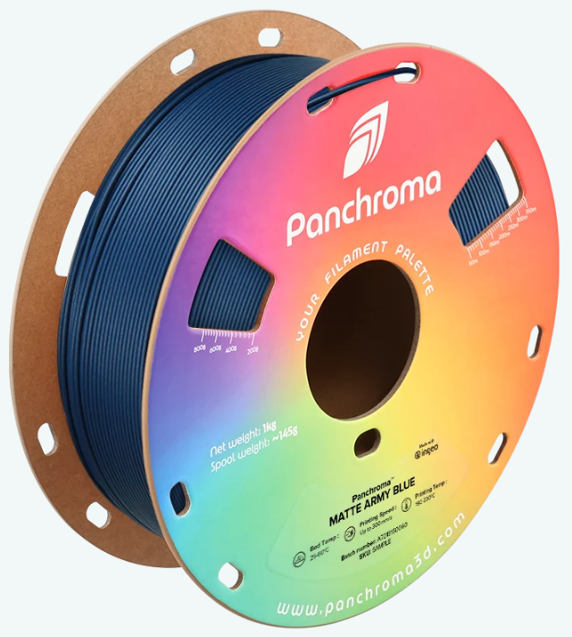 Panchroma Matte Army Blue PLA 1kg 1.75mm Spool