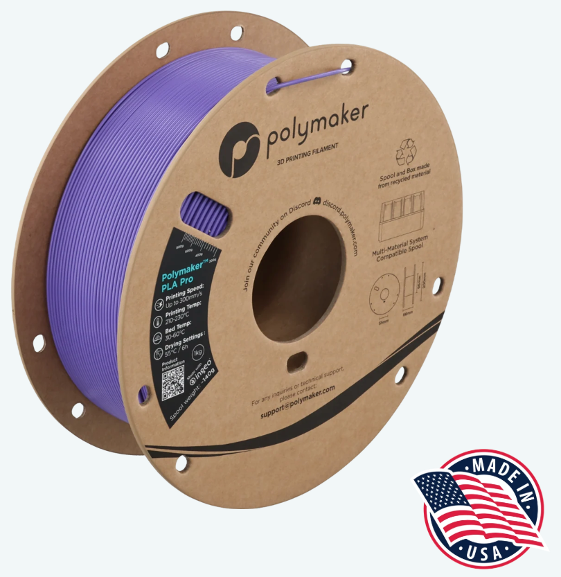 Polymaker PLA Pro Purple 1kg 1.75mm Spool