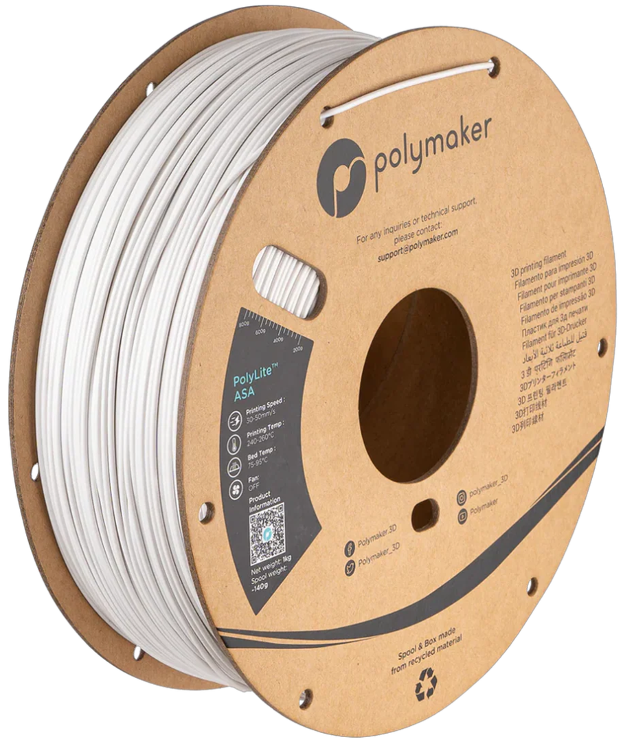 Polymaker ASA White 1kg 1.75mm Spool