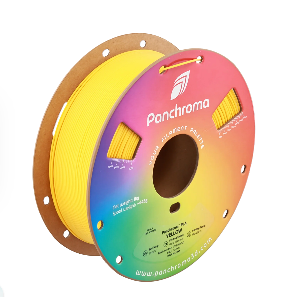 Panchroma Basic Yellow PLA 1kg 1.75mm Spool