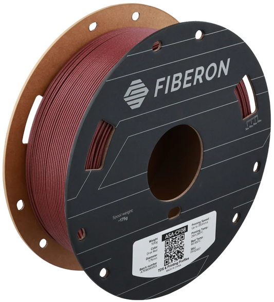 Fiberon ASA-CF08 Dark Red 500g 1.75mm Spool