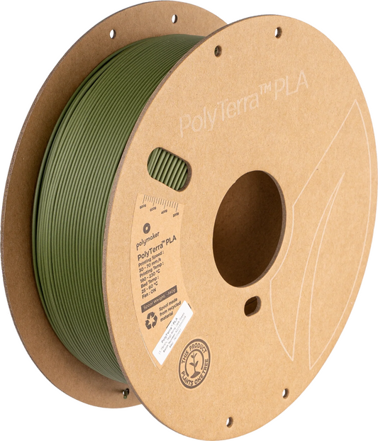 PolyTerra™ PLA Matte Army Dark Green 1kg 1.75mm Spool