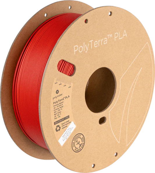 PolyTerra™ PLA Matte Army Red 1kg 1.75mm Spool