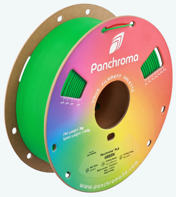 Panchroma Basic Green PLA 1kg 1.75mm Spool
