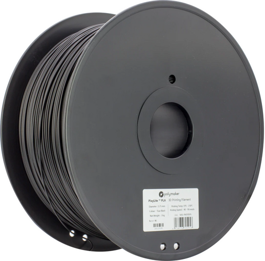 PolyLite PLA Black 3kg 1.75mm Spool
