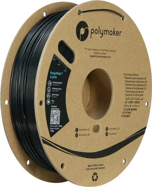 PolyMide CoPA Black 1.75mm 750g Spool