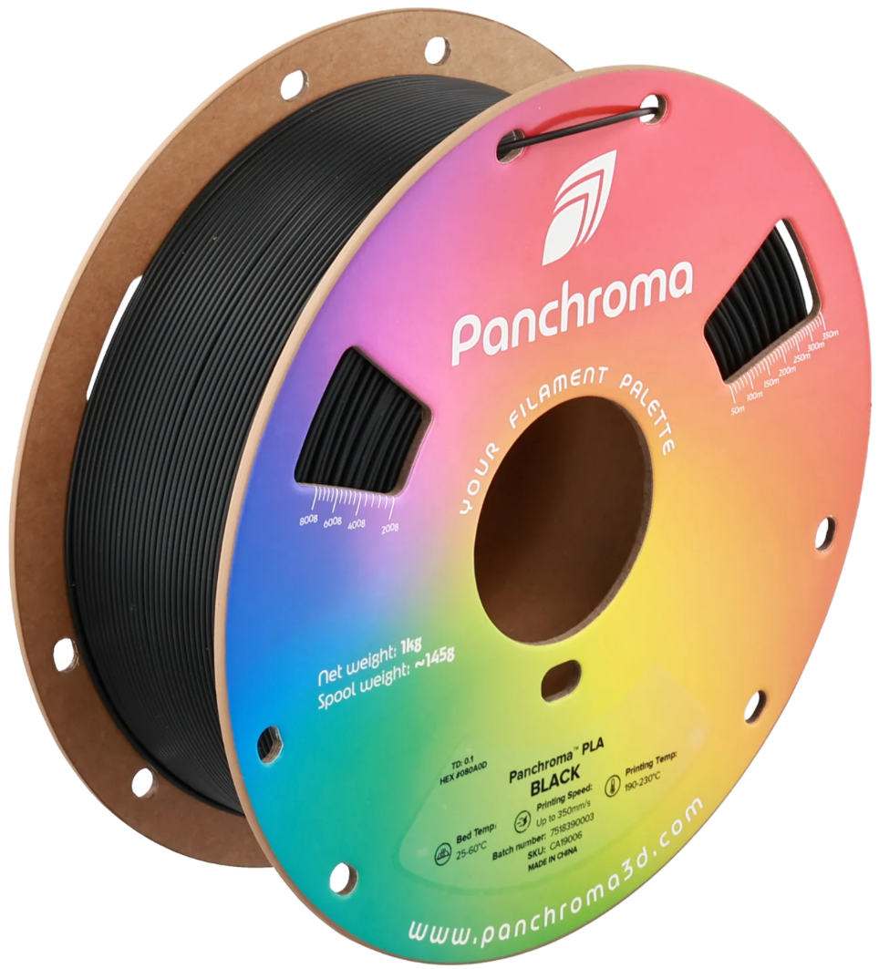 Panchroma Basic Black PLA 1kg 1.75mm Spool
