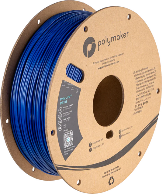 PolyLite PETG Blue 1kg 1.75mm Spool (Old Formula)