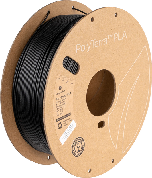 PolyTerra™ PLA Matte Charcoal Black 1kg 1.75mm Spool