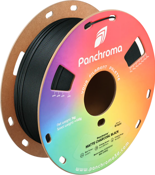 Panchroma Matte Charcoal Black PLA 1kg 1.75mm Spool