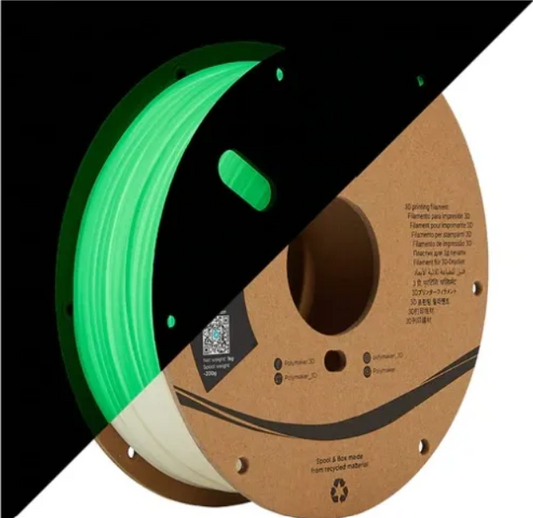 PolyLite PLA Glow In The Dark 1kg 1.75mm Spool (Old Packaging)