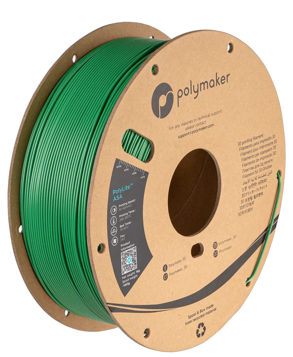 Polymaker ASA Green 1kg 1.75mm Spool