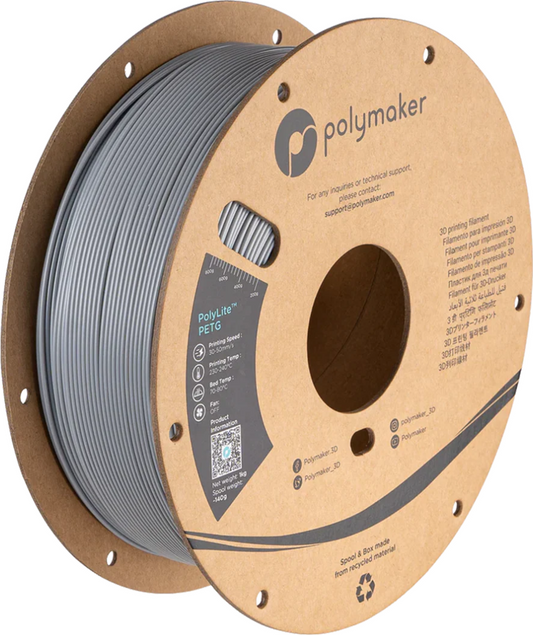 PolyLite PETG Grey 1kg 1.75mm Spool (Old Formula)