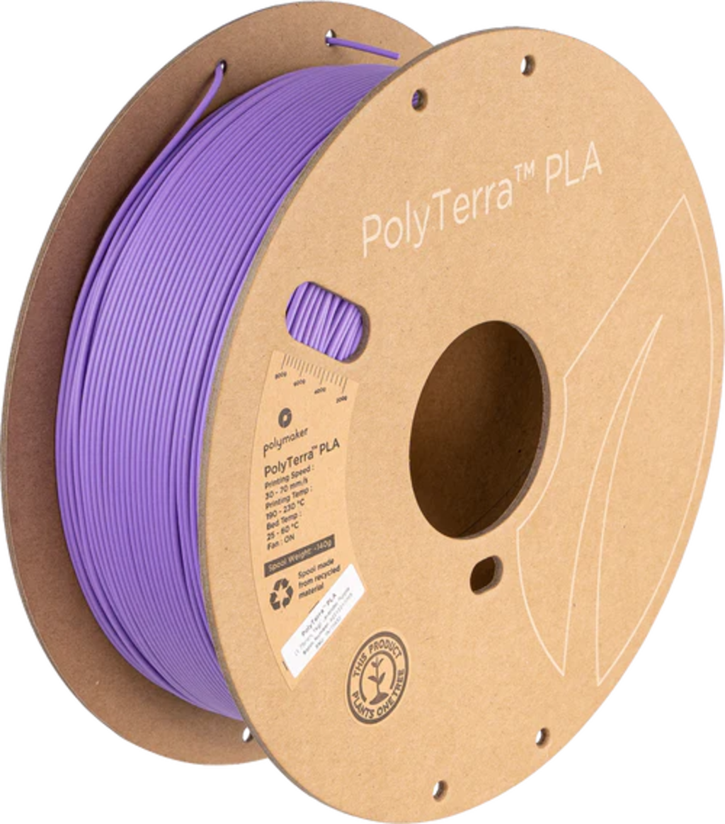 PolyTerra™ PLA Matte Lavender Purple 1kg 1.75mm Spool