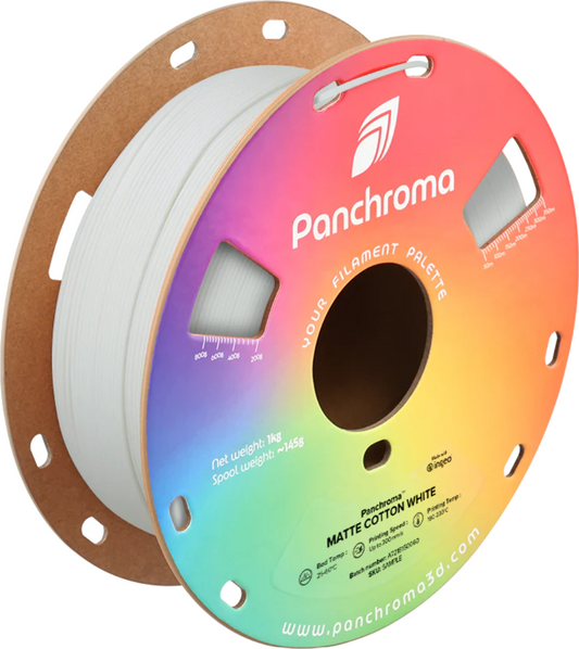 Panchroma Matte PLA Cotton White 1kg 1.75mm Spool