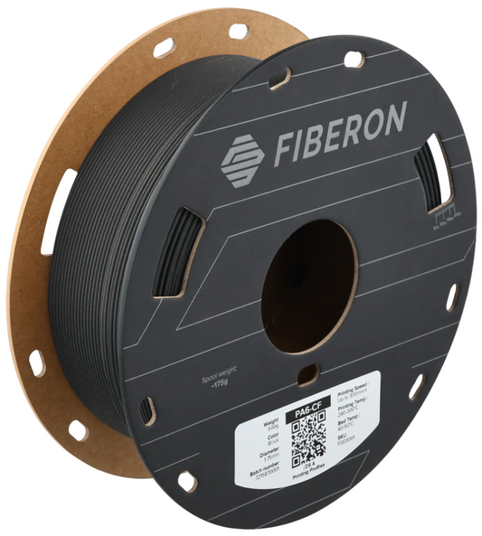 Fiberon PA6-CF20 Black 500g 1.75mm Spool