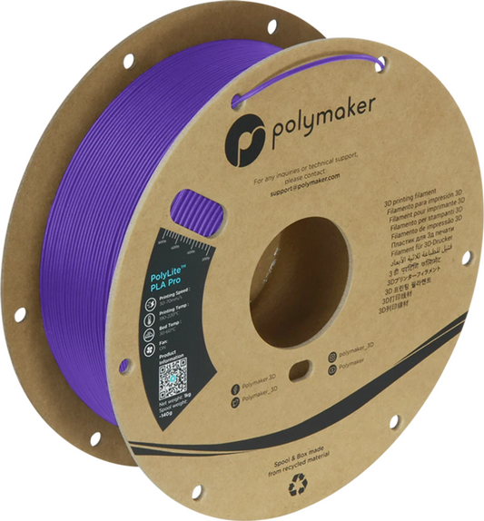 PolyLite PLA Pro Purple 1kg 1.75mm Spool (Old Formula)