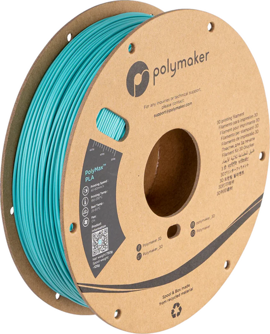 PolyMax PLA Polymaker Teal 1.75mm 750g Spool