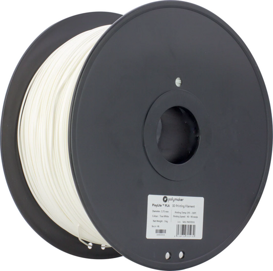 PolyLite PLA White 3kg 1.75mm Spool