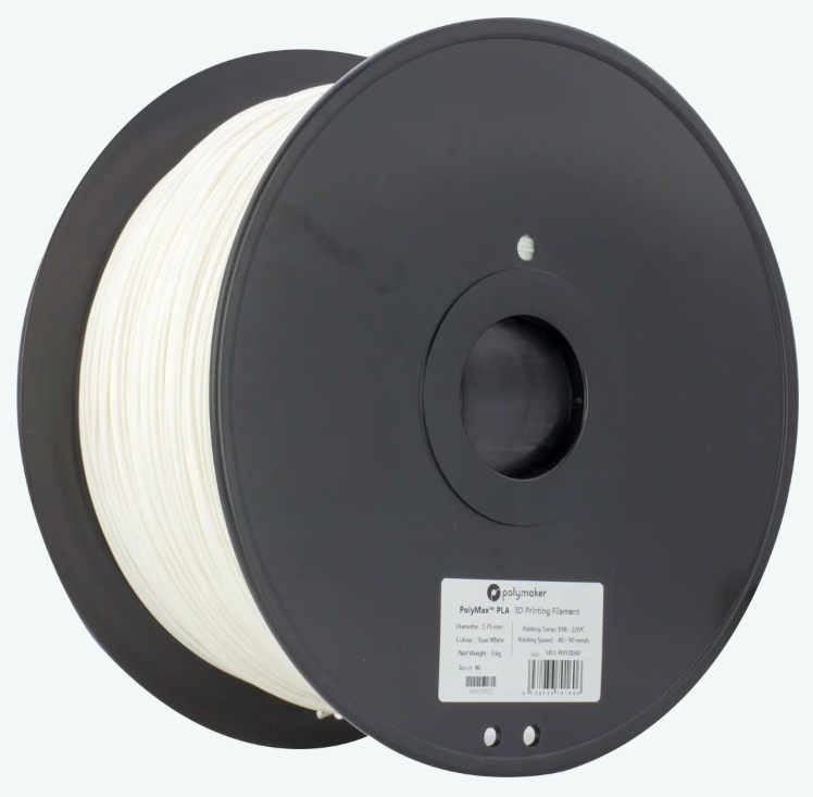 PolyMax PLA White 3kg 2.85mm Spool