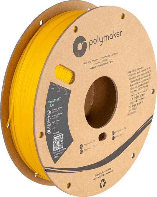 PolyMax PLA Yellow 1.75mm 750g Spool